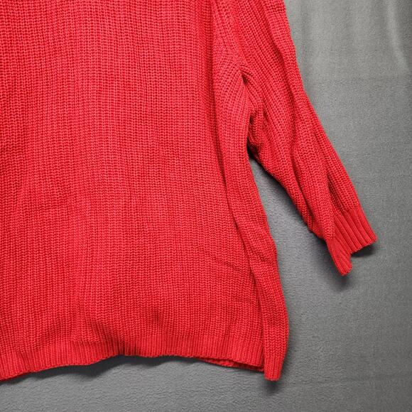 Woman Within Cardigan Sweater Womens Plus Size 3X Red V Neck Casual - Picture 13 of 13